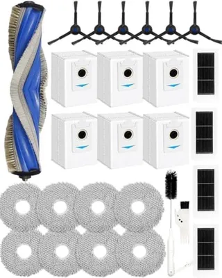 Produktbild von PromoHome® 27-teiliges Zubehörset für ECOVACS DEEBOT X5 OMNI, X5 PRO OMNI Saugroboter, Ersatzteile: 1 Hauptbürste, 6 Seitenbürsten, 4