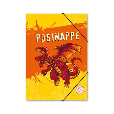 Produktbild von itenga Postmappe Gummizugmappe  A4 Motiv Drache