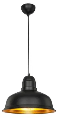 Immagine prodotto di Lampada a sospensione metallo nero interno oro Kumbet MDL3053