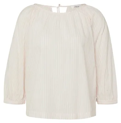 Produktbild von s.Oliver Bluse 'Bluse mit Raffung', 2174663, 41G1 Lilac/Pink, Gr. 46