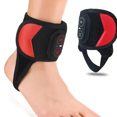 Produktbild von Elektrisches Fußmassagegerät mit Rotlichttherapie Vibration und Wärmefunktion 3000mAh Akku für Fuß und Knöchel Massage
