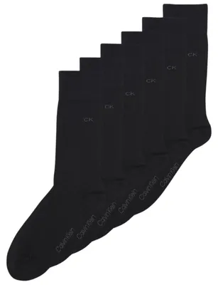 Produktbild von Calvin Klein - Socken für Herren (6er-Pack) NA959 (38 EU - 42 EU) (Schwarz)