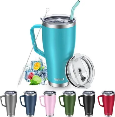 Zdjęcie produktu dla Izolowany kubek do kawy o pojemności 800 ml ze stali nierdzewnej