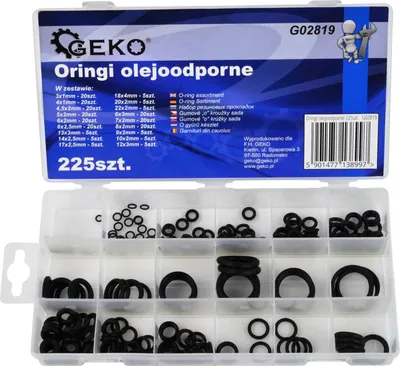 Obrázok produktu pre Súprava O-krúžkov 225ks