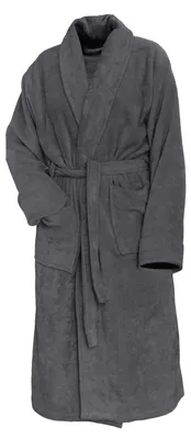 Produktbild von LINNICK Pure Bademantel Velours - dunkelgrau - S