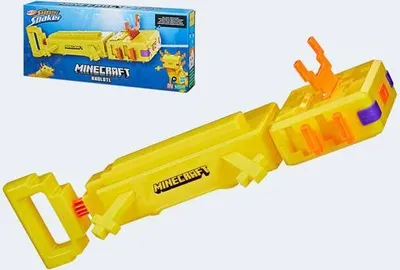 Produktbild von Super Soaker Nerf Minecraft Axolotl Wasserblaster mit beweglichen Kiemen