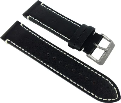 Produktbild von Adora Nautic > Uhrenarmband 24mm Leder schwarz > AN2152 AN2153