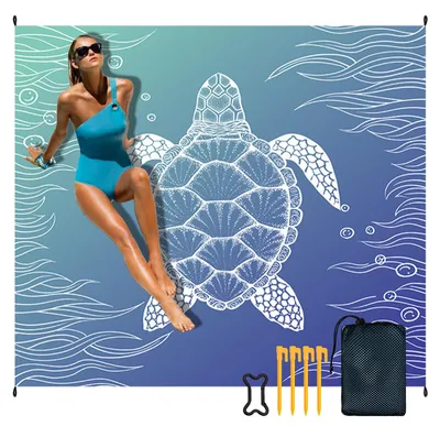 Produktbild von Strandkleed, zandfrei, 200 x 200 cm, für Strand und Picknick