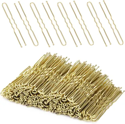 Imagen del producto de Horquillas en forma de U, 200 unidades, 5 cm de largo, de metal, para peinado