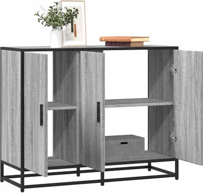 Obrázek produktu pro vidaXL Příborník Grey Sonoma 94x35x76 cm Materiál na bázi dřeva