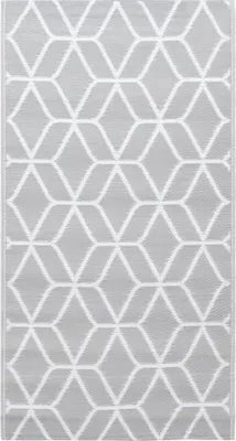 Image de vidaXL Tapis d'extérieur ARAKIL Gris 190x290 cm PP