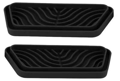 Image de 2pcs K���frigidaire Egouttoir Trapèze - Silicone pour GE Samsung Noir
