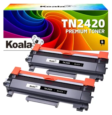 Tonerkartuschen für Brother TN2420/TN2410, 2er-Pack, Schwarz