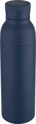 Image de Floso - bouteille d'eau, acier inoxydable recyclé, double paroi, 650ml PF4936 (taille unique) (Marine)