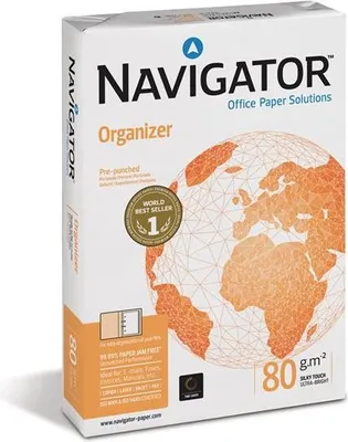 Produktbild von Navigator Organizer 80g/m² DIN-A4 - 2-fach gelocht 500 Blatt weiß