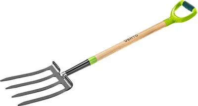 Obrázok produktu pre VERTO Vidly na kopanie 4 hroty drevená rukoväť , plastová rukoväť