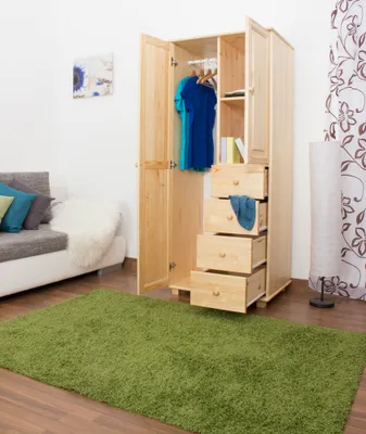 Produktbild von Schrank Massivholz natur 009 - Abmessung 190 x 90 x 60 cm (H x B x T)