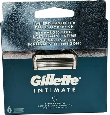 Produktbild von Gillette Intimate Rasierklingen 4er Nachfüllpack für Intimbereich & sensibler Haut