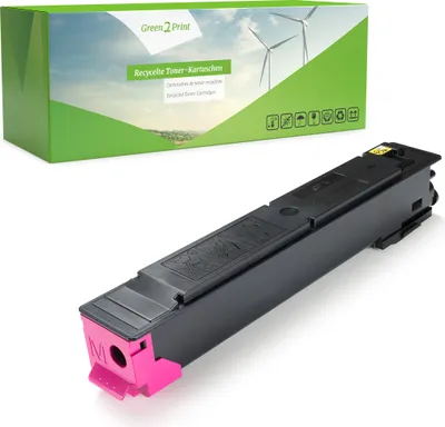 Produktbild von Green2Print Toner magenta 15000 Seiten ersetzt Kyocera TK-5215M, 1T02R6BNL0 passend für Kyocera TASKalfa 406CI