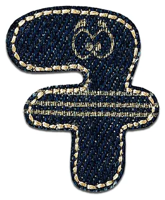 Produktbild von Zahl 7 - 3.4 x 2.2 cm: Zahl/Ziffer Blau - Aufnäher, Bügelbild, Aufbügler, Applikationen, Patches, Flicken, Zum Aufbügeln