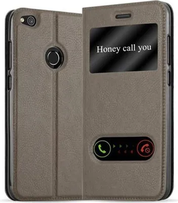 Obrázek produktu pro Cadorabo Protective Case for Huawei P8 LITE 2017 / P9 LITE 2017 Case in Brown Pouzdro na mobilní telefon typu kniha Cover Etui
