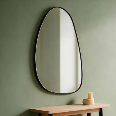 Immagine prodotto di Specchio asimmetrico con cornice Nera 51x66H SPECCHIO4 Design e Armonia Unica