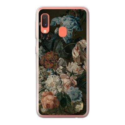 Produktbild von MuchoWow® Handyhülle Schutzhülle Hülle für Samsung Galaxy A20e Stilleben mit Blumen - Gemälde von Cornelia van der Mijn Silikon Softcase Handy Hülle - Abdeckung