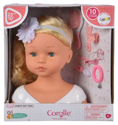 Produktbild von Corolle - Stylingkopf Puppe mit Haarstyling Zubehör - Frisierspaß für Kinder