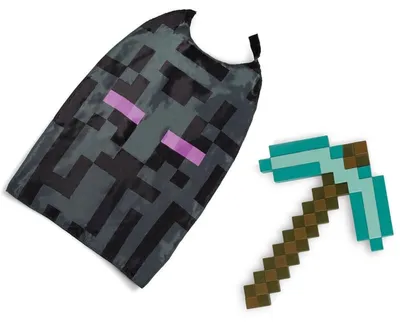 Productafbeelding van Verkleedset Diamanten Pikhouwe & Enderman, Kleding en wapens, Kinderen, Geschikt voor jongens en meisjes, 3 jaar, Geschikt voor binnen en buiten, Minecraft