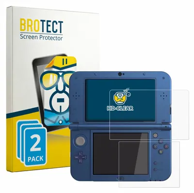 Produktbild von 2x Für Nintendo New 3DS XL Schutzfolie BROTECT Displayschutz Display Schutz Folie Klar Transparent