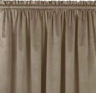 Zdjęcie produktu dla Zasłona VILA velvetowa z tunelem 265x300 beżowa wzór 2 Homede