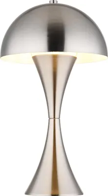 Produktbild von Globo Lighting Tischleuchte Metall Nickel matt, 1x E27