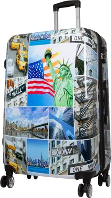 Produktbild von Polycarbonat Großer Reisekoffer Liberty 77 cm Motivkoffer Dehnfalte