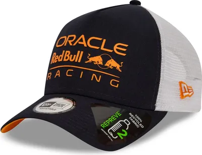 Produktbild von New Era A-Frame Snapback Trucker Cap - Red Bull Racing navy