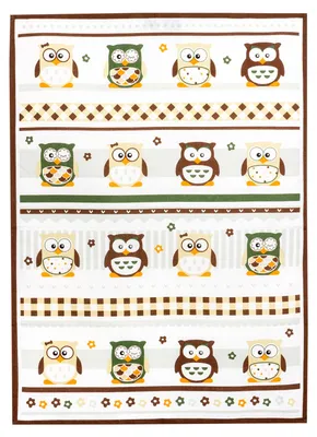Produktbild von Geschirrtuch Eulenreihe, Geschirrtücher, Mitbringsel Geschenkidee Tuch, Eulen Eule Vogel