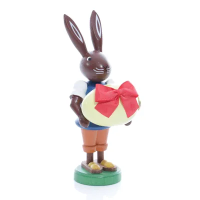 Produktbild von Osterfigur Hase mit Ei Höhe ca 9 cm NEU