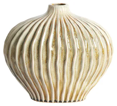 Image de Vase en céramique Light & Living LORITO olive verte – 35x21x30 cm