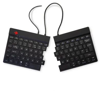 Immagine prodotto di R-GO Tools R-Go Tools Tastiera ergonomica R-Go Split Break v2 con software di interruzione, tastiera ergonomica split, QWERTY (UK), con cavo, nero