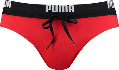 Produktbild von PUMA Herren Badeslip, Brief - Badehose, Logobund, einfarbig Rot 2XL
