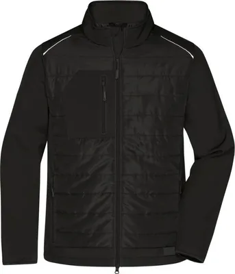 Produktbild von Softshelljacke im attraktiven Materialmix black/black, Gr. M