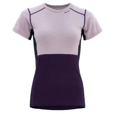 Obrázek produktu pro tričko DEVOLD LAUPAREN Merino 190 T-Shirt Woman Orchid/Lilac/Ink velikost S