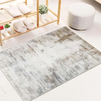 Produktbild von Kleiner Teppich, waschbar, 60 x 90 cm, rutschfest, für Schlafzimmer und Wohnzimmer