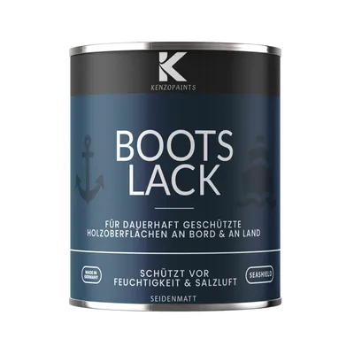 Produktbild von Kenzopaints Bootslack 250ml Holzsiegel Klarlack - Seidenmatt