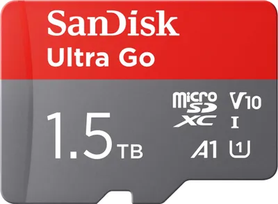 Immagine prodotto di Scheda di memoria SanDisk Ultra Go Micro SDXC da 1,5 TB – Ideale per Android e altro ancora