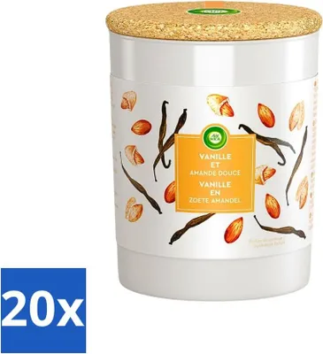 Produktbild von Air Wick - Duftkerze - Vanille & Süßmandel - 35 Stunden Brenndauer - Vorteilspack - 20 Stücke