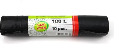 Produktbild von Müllbeutel Zugband 100L Müllsack mit Zugband Abfallsack Sack Säcke 10 Stück