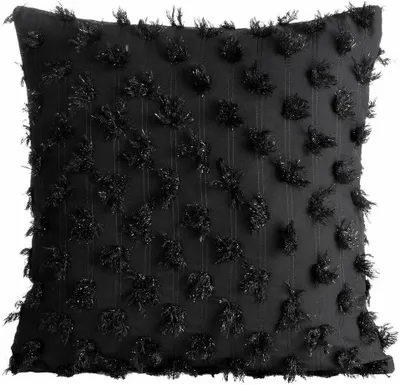 Immagine prodotto di Copricuscino decorativo Eurofirany 45x45 nero con pompon