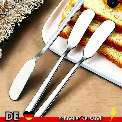 Produktbild von 2-teilig Buttermesser aus Edelstahl Käsespreizer Küchenbutterschaufel