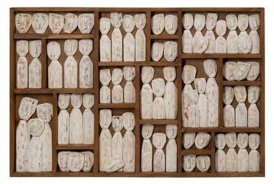 Produktbild von Holzbild – Braun-Beige – 120 x 80 x 6 cm – Inklusive Befestigungsklammern