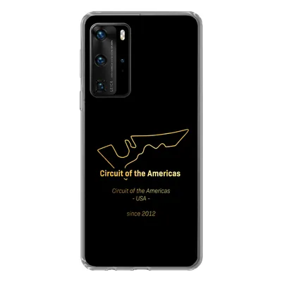 Produktbild von MuchoWow® Handyhülle Schutzhülle Hülle für Huawei P40 Pro Vereinigte Staaten - F1 - Rennstrecke Silikon Softcase Handy Hülle - Schutz